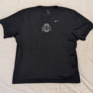 Nike Men's Ohio State Buckeyes Primary Statement Dri-Fit T-shirt, Black, XXL